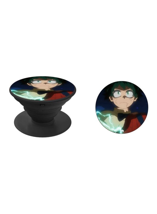 بي بي حامل هاتف بوب سوكيت بطبعة رسم أنمي بيج/أحمر/أسود - Image 2