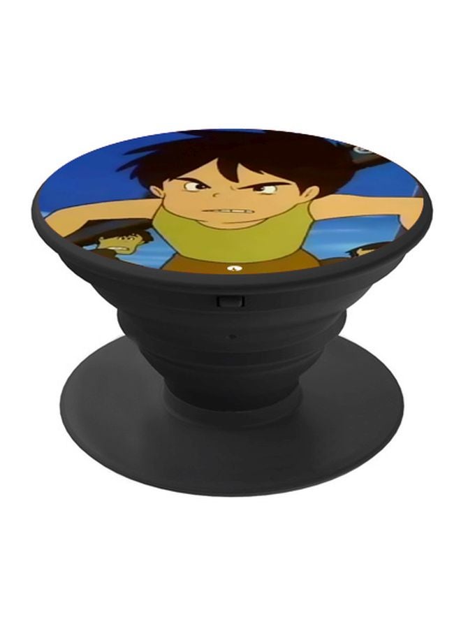 BP Anime Printed Pop Socket Phone Holder Blue/Green/Black - Image 1