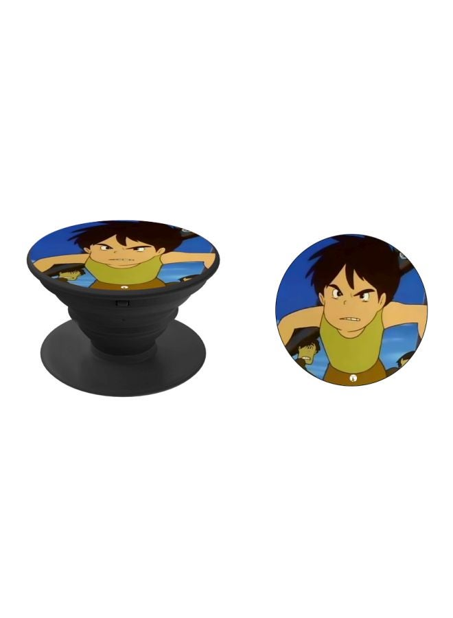 BP Anime Printed Pop Socket Phone Holder Blue/Green/Black - Image 2
