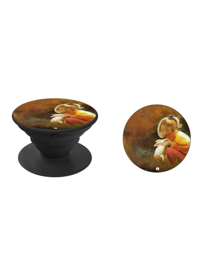 BP Girl Printed Pop Socket Brown/Yellow/Black - Image 2