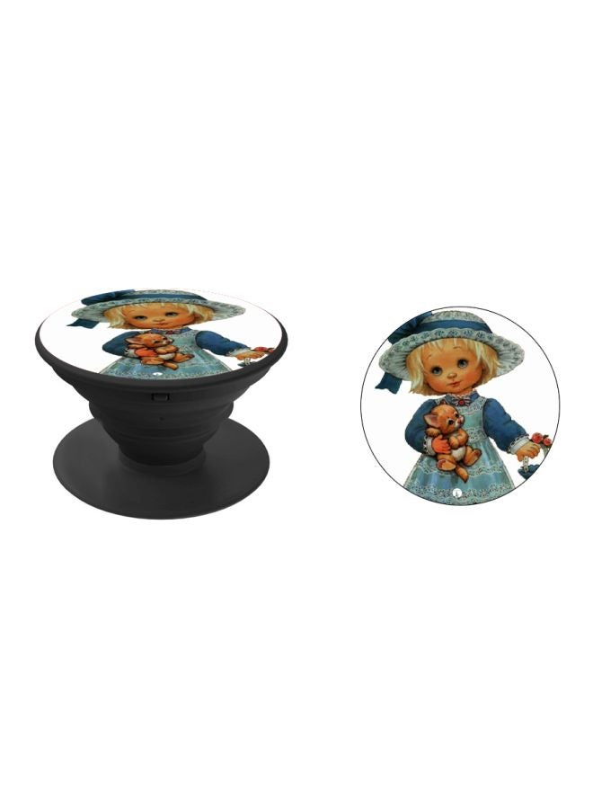 BP Cartoon Printed Pop Socket White/Blue/Black - Image 2