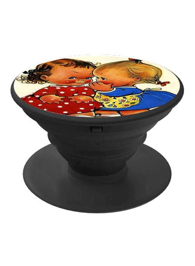 BP Cartoon Printed Pop Socket Red/Blue/Black - Image 1