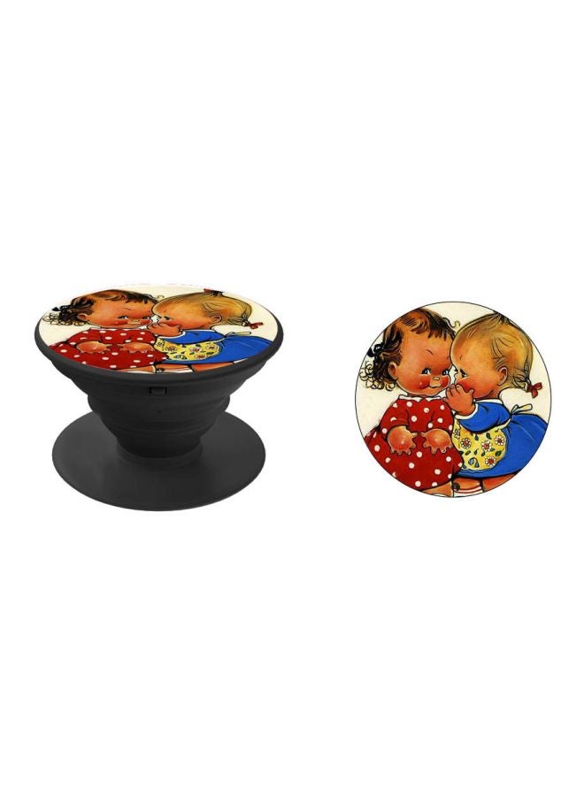 BP Cartoon Printed Pop Socket Red/Blue/Black - Image 2