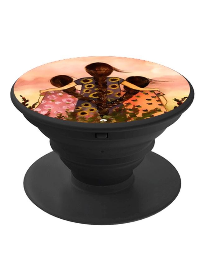 BP Girls Printed Pop Socket Phone Holder Brown/Green/Black - Image 1
