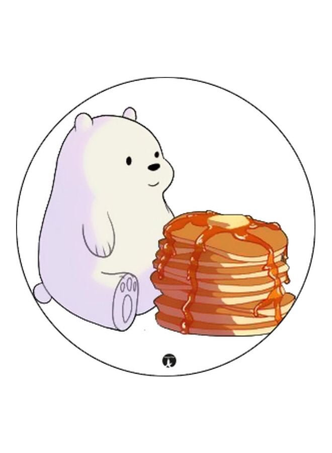BP We Bare Bears Printed Pop Socket Phone Holder White/Brown/Black - Image 2