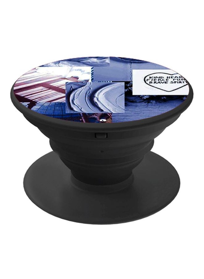 BP Quote Printed Pop Socket Phone Holder Blue/White/Black - Image 1