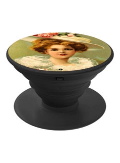 BP Classic Woman Printed Pop Socket Phone Holder Beige/White/Black  - Image 1