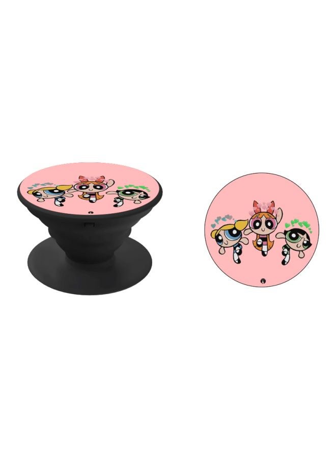 BP The Powerpuff Girls Printed Pop Socket Phone Holder Pink/Yellow/Black - Image 2