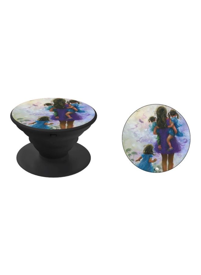 BP Girls Printed Pop Socket Phone Holder Purple/Blue/Black - Image 2