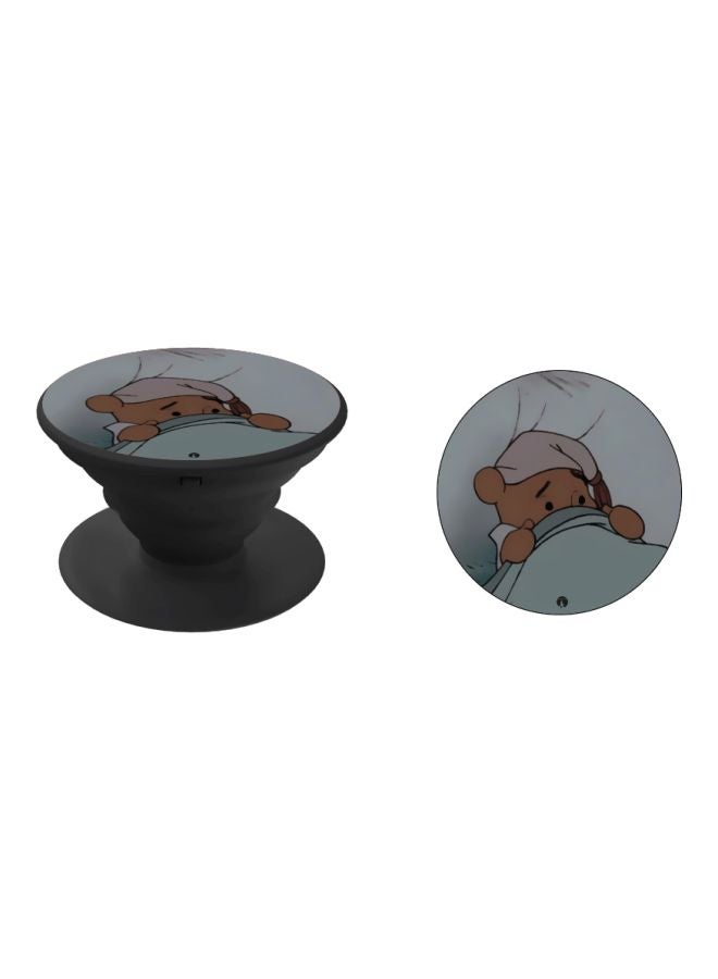 BP Winnie The Pooh Printed Pop Socket Phone Holder Grey/Brown/Black - Image 2