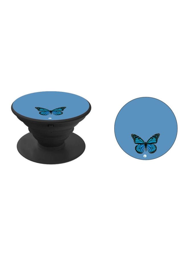 BP Butterfly Printed Pop Socket Blue/Black - Image 2