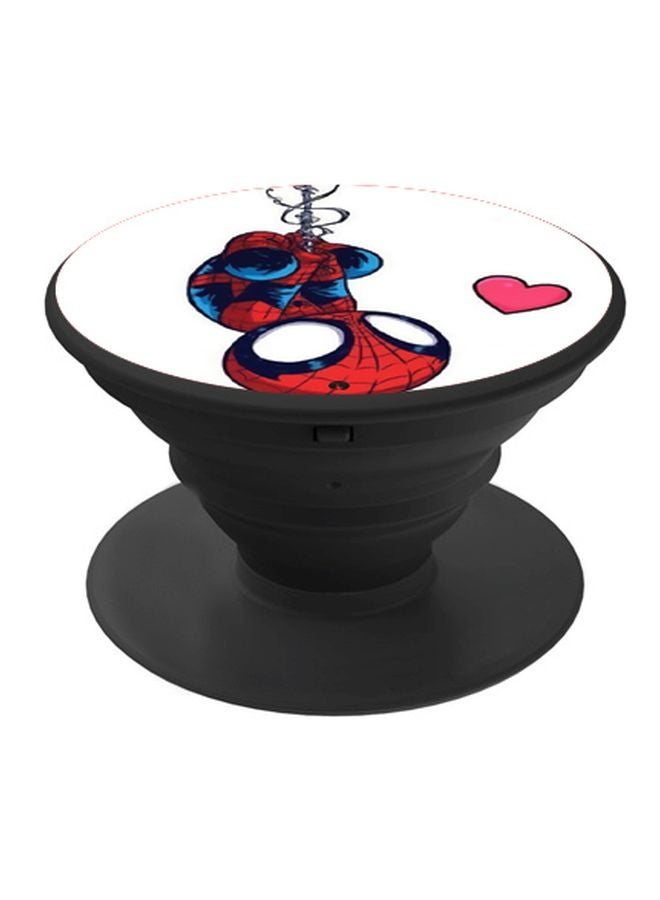 بي بي حامل هاتف بوب سوكيت بطبعة سبايدرمان أبيض/أحمر/أسود - Image 1