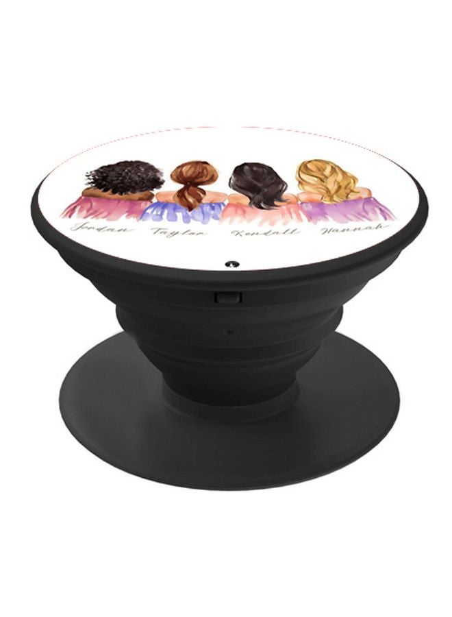 BP Girls Printed Pop Socket Phone Holder Purple/Pink/Black - Image 1