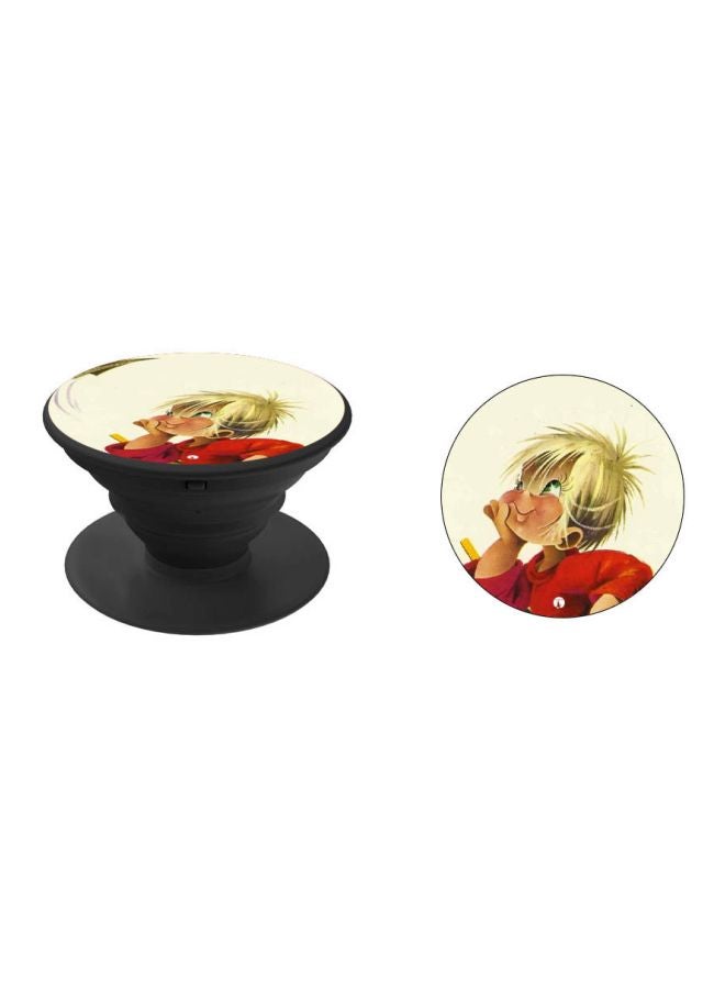 BP Cartoon Printed Pop Socket Beige/Red/Black - Image 2
