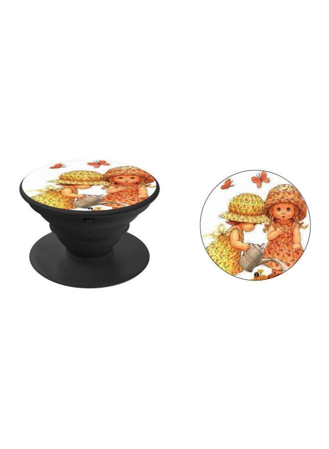 BP Cartoon Printed Pop Socket White/Orange/Black - Image 2