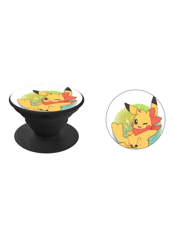 BP Cartoon Printed Pop Socket Phone Holder Yellow/White/Black - Image 2