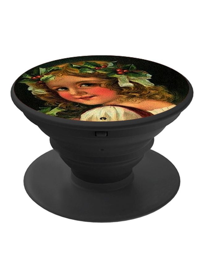 BP Cartoon Printed Pop Socket Beige/Green/Black - Image 1