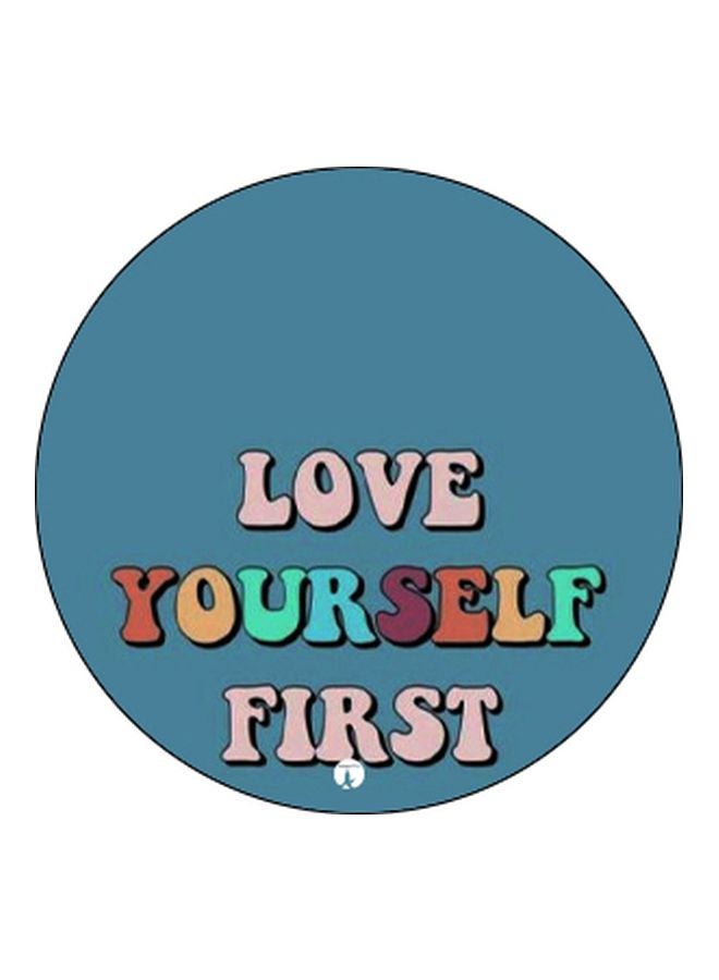 BP Love Yourself First Printed Pop Socket Blue/Pink/Black - Image 2