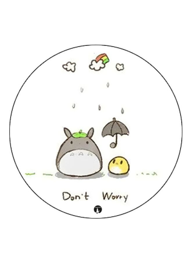 BP Don't Worry Printed Pop Socket Phone Holder White/Grey/Black - Image 2