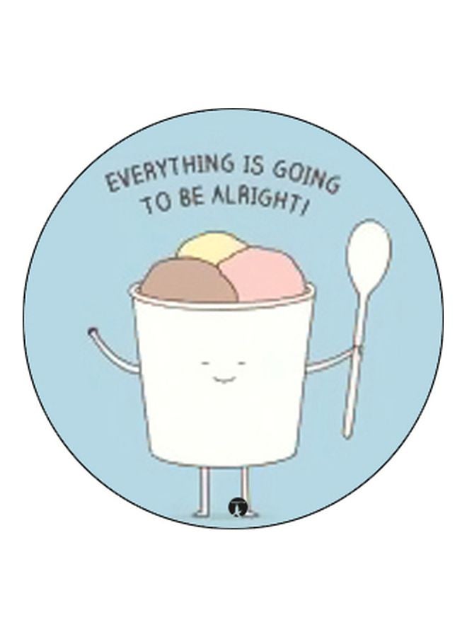 BP Everything Is Going To Be Alright Printed Pop Socket Phone Holder Blue/White/Black - Image 2