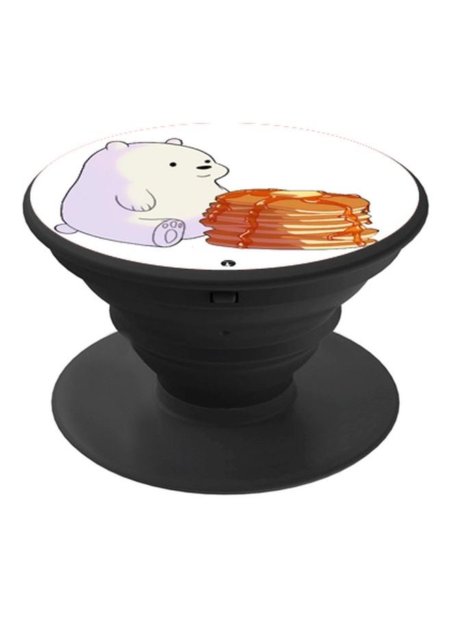 BP We Bare Bears Printed Pop Socket Phone Holder White/Brown/Black - Image 1