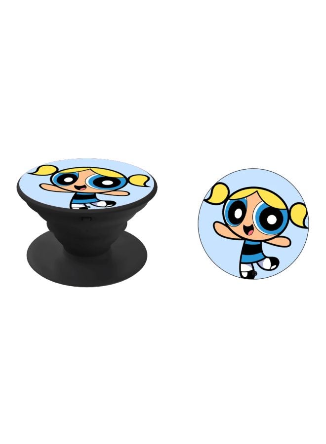 BP - The Powerpuff Girls Printed Pop Socket Phone Holder Blue/Brown/Black - Image 1