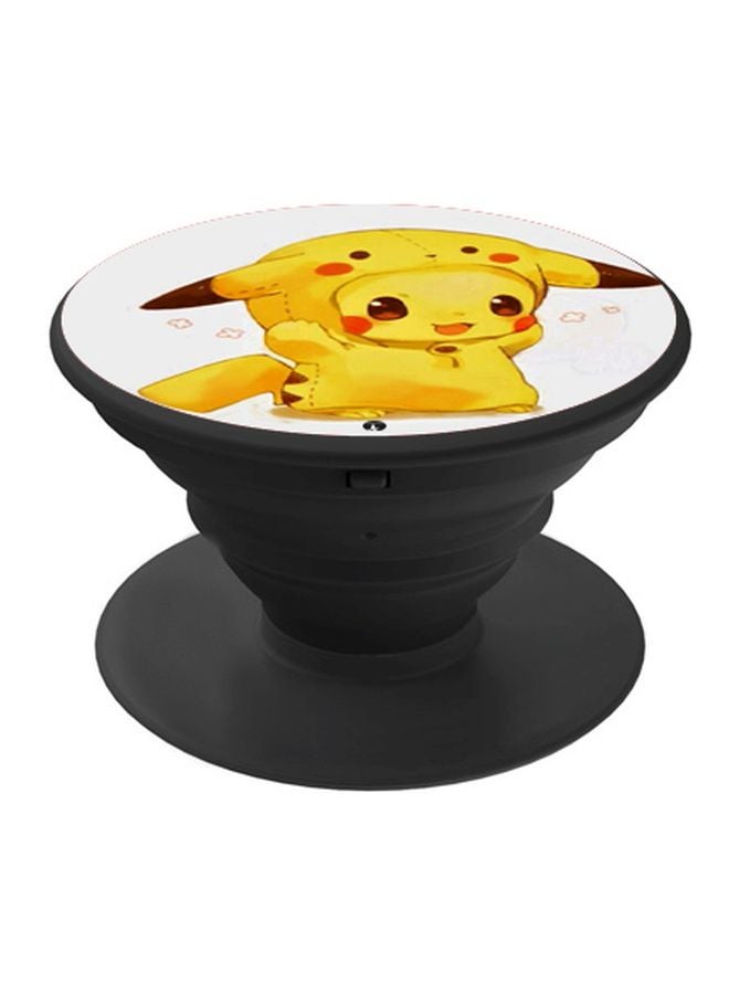 BP Cartoon Printed Pop Socket Phone Holder Yellow/White/Black - Image 1