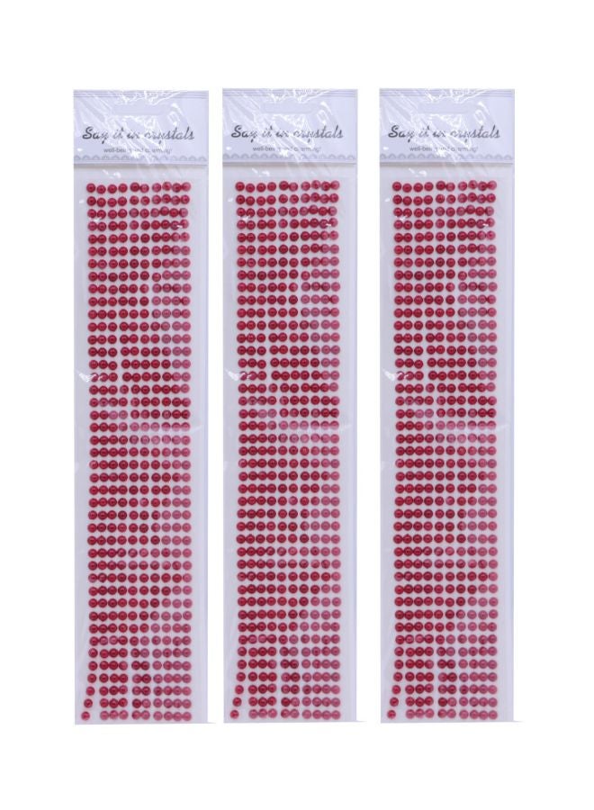 Delight Pack of 3 Pearl Stickers - Image 1