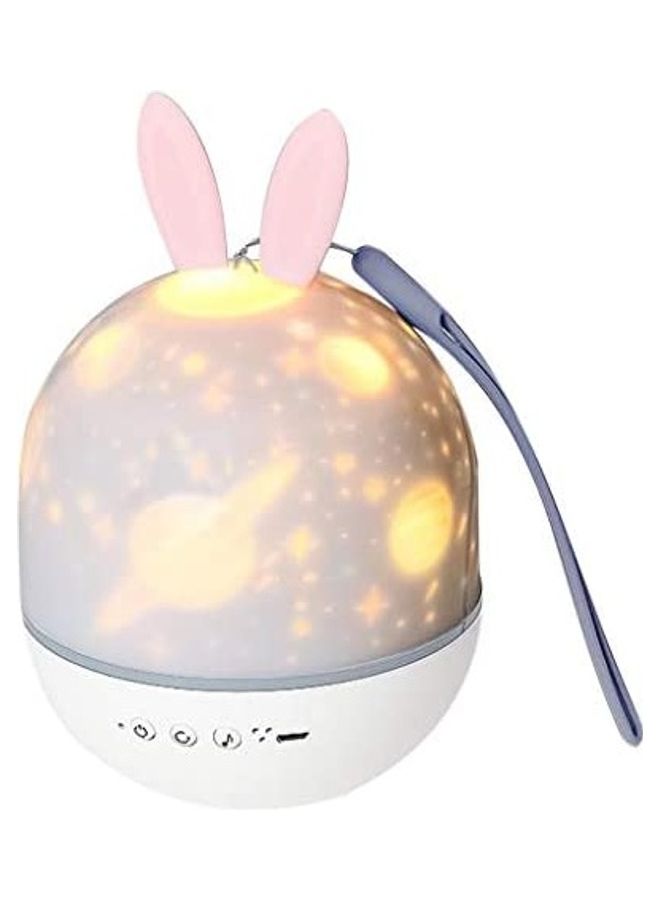 Projection Lamp Led Charging Rotating Atmosphere Night Light Creative Gift blue 