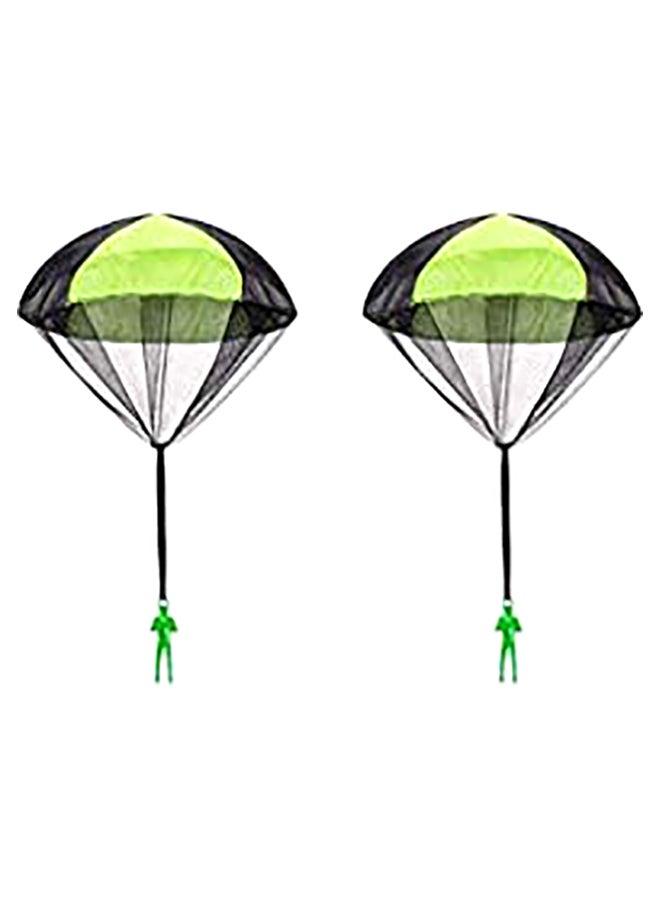 2-Pieces Parachute Tangle Free Throwing Toy Multicolor 