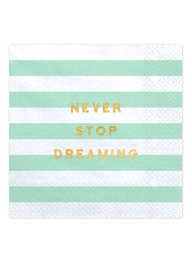 Yummy Napkins - Never stop dreaming 