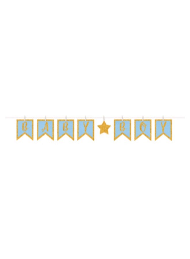 Amscan Baby Boy Clothespin Letter Banner Baby Shower Party Decorations Party Supplies