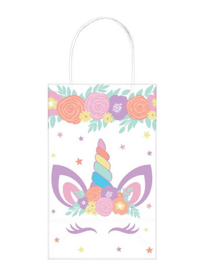 8-peiec Unicorn Party Printed Paper Kraft Bags Party Favor Gift Bags