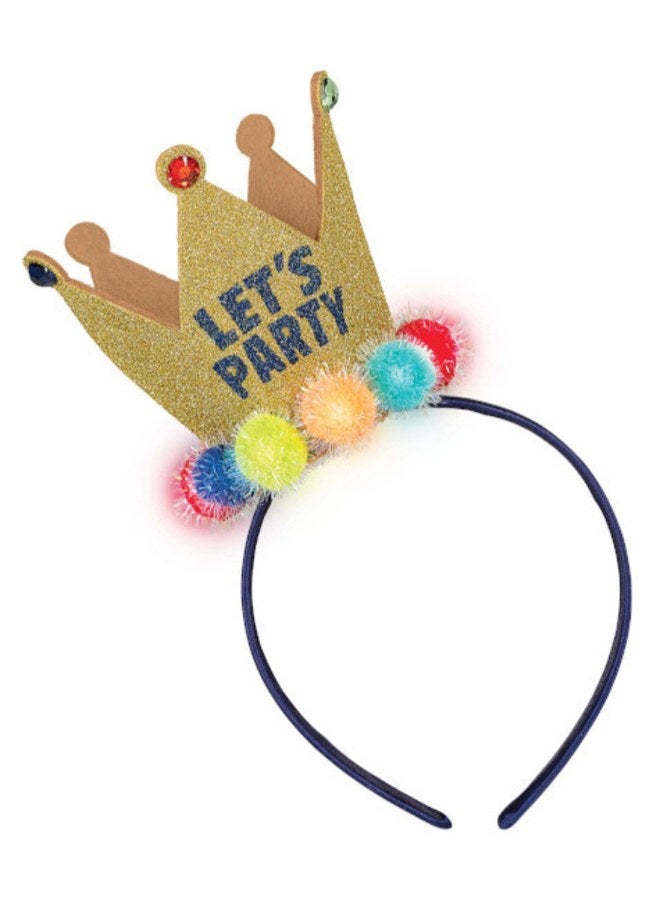 أمسكان Let's Party Light Up Fabric Crown Party Favors Party Supplies
