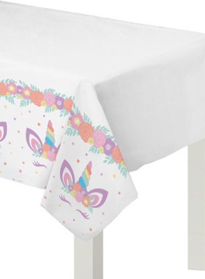 أمسكان غطاء طاولة ورقي لحفلة اليونيكورن