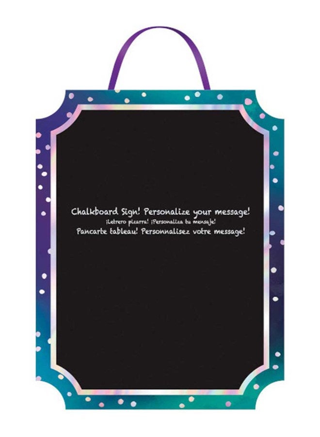Amscan Sparkling Sapphire Menu Easel 9x7inch Birthday Theme Party Supplies 9x7inch