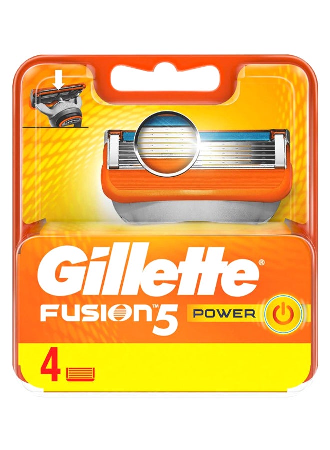 Gillette Pack Of 4 Fusion5 Power Blade 