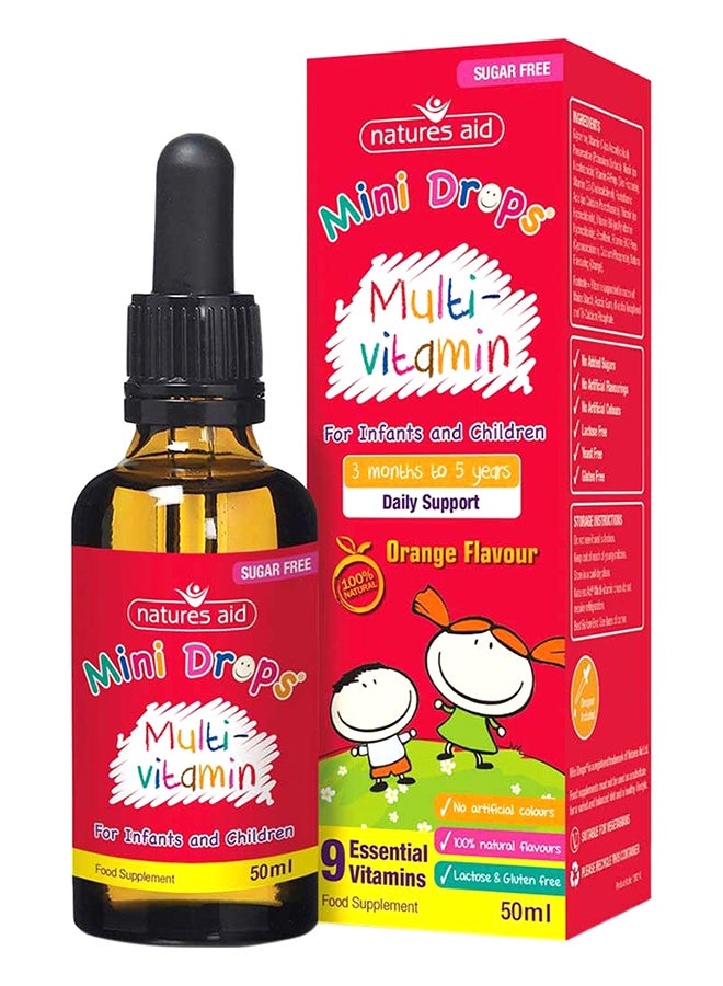 Natures Aid Multi-Vitamin Drops For Infant & Children 50ml