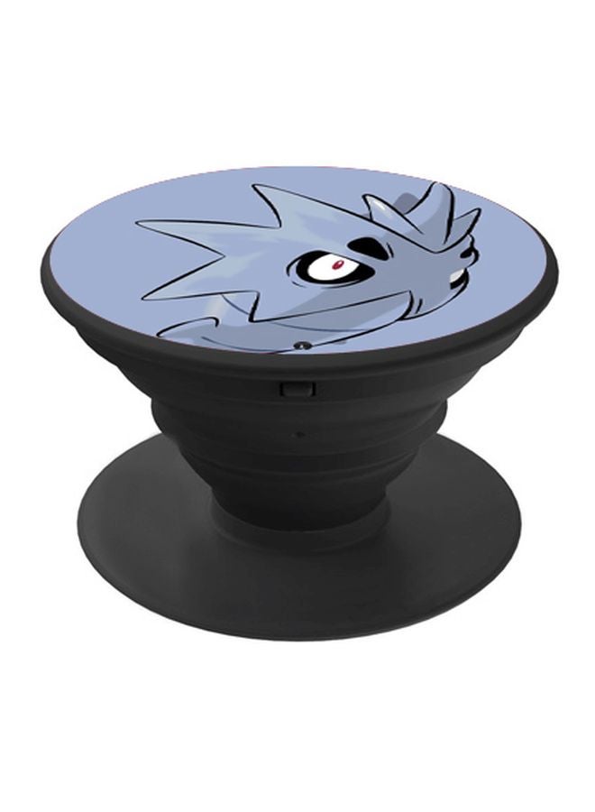 BP Cartoon Printed Pop Socket Phone Holder Blue/Black/White - Image 1