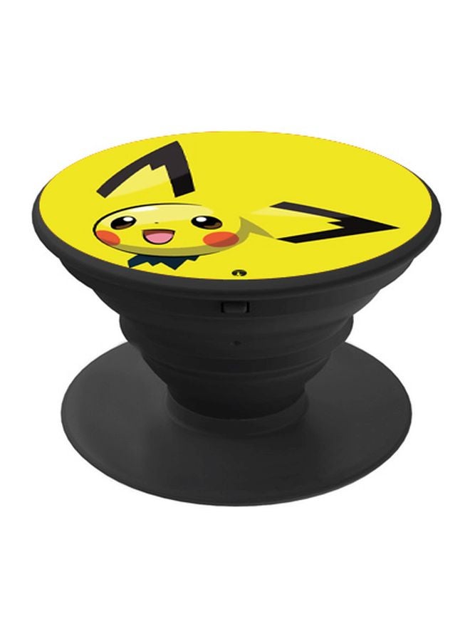 BP Pokemon Printed Pop Socket Phone Holder Yellow/Black/Red - Image 1