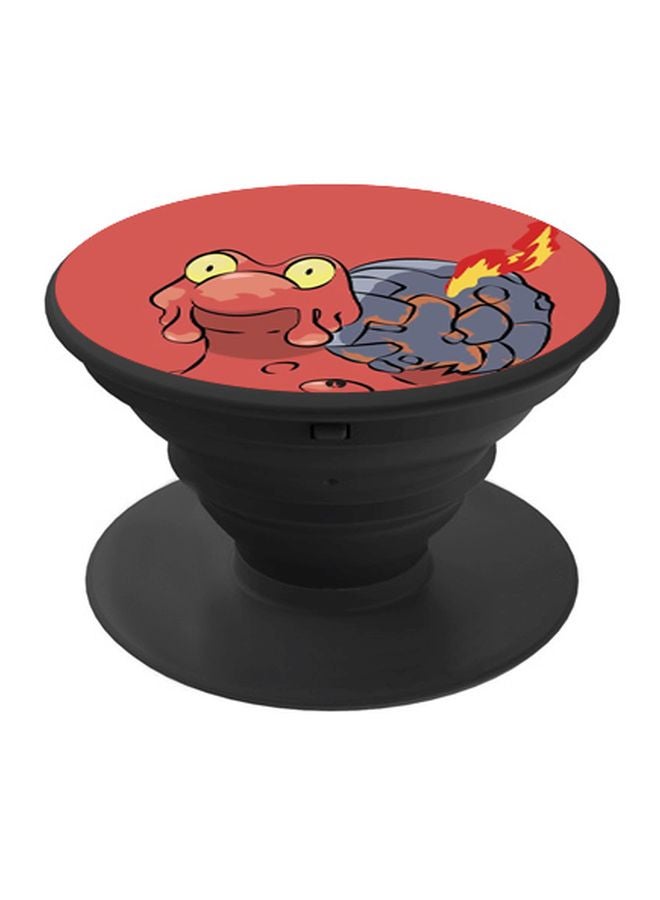 BP Cartoon Printed Pop Socket Phone Holder Red/Black/Blue - Image 1
