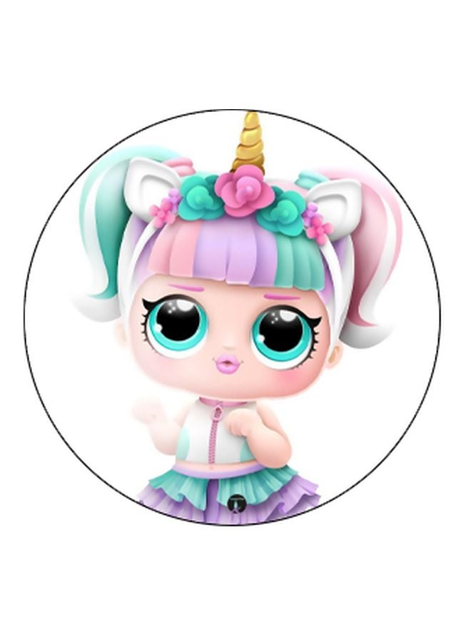 BP Doll Printed Pop Socket Phone Holder Black/Green/Purple - Image 2
