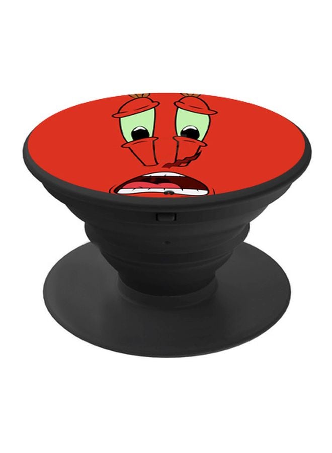 BP Cartoon Printed Pop Socket Phone Holder Red/Black/Green - Image 1