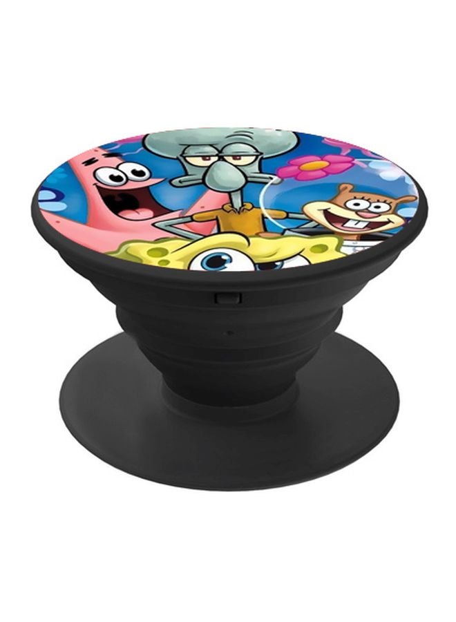 بي بي حامل هاتف بوب سوكيت بطبعة سبونج بوب أسود/ أصفر/ وردي - Image 1