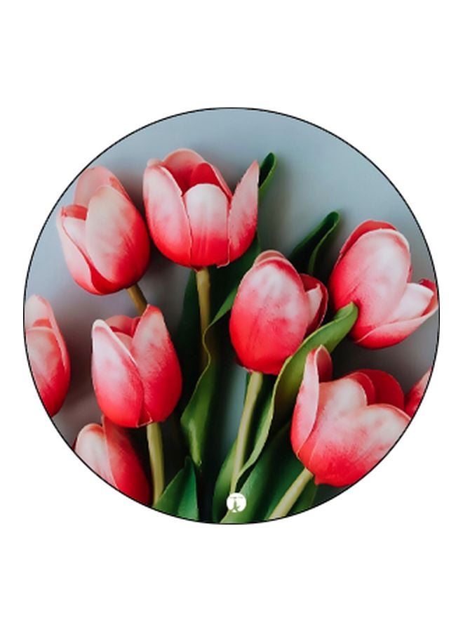 بي بي مقبس حامل الهاتف بطبعة أزهار أسود / أحمر/ أخضر - Image 2