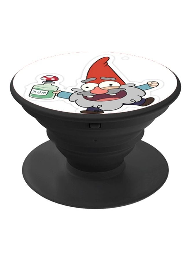 BP Cartoon Printed Pop Socket Phone Holder Black/White/Red - Image 1