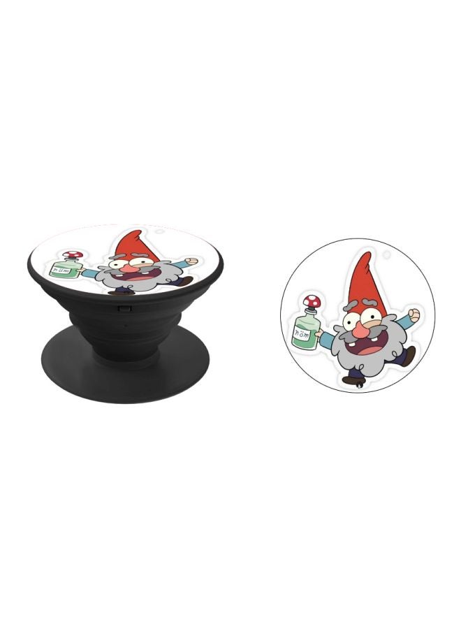 BP Cartoon Printed Pop Socket Phone Holder Black/White/Red - Image 2