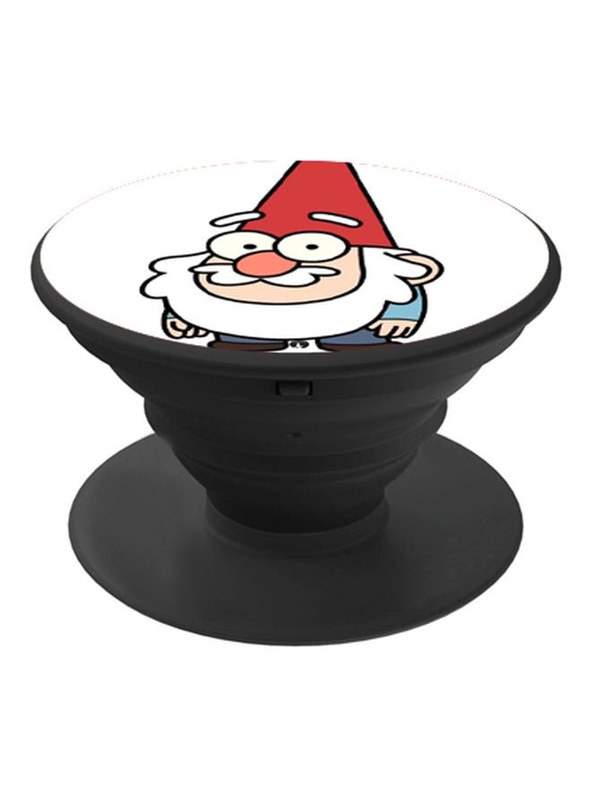 BP Cartoon Printed Pop Socket Phone Holder Black/White/Red - Image 1