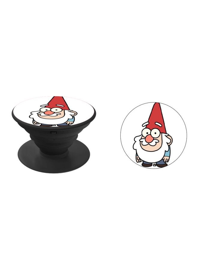 BP Cartoon Printed Pop Socket Phone Holder Black/White/Red - Image 2
