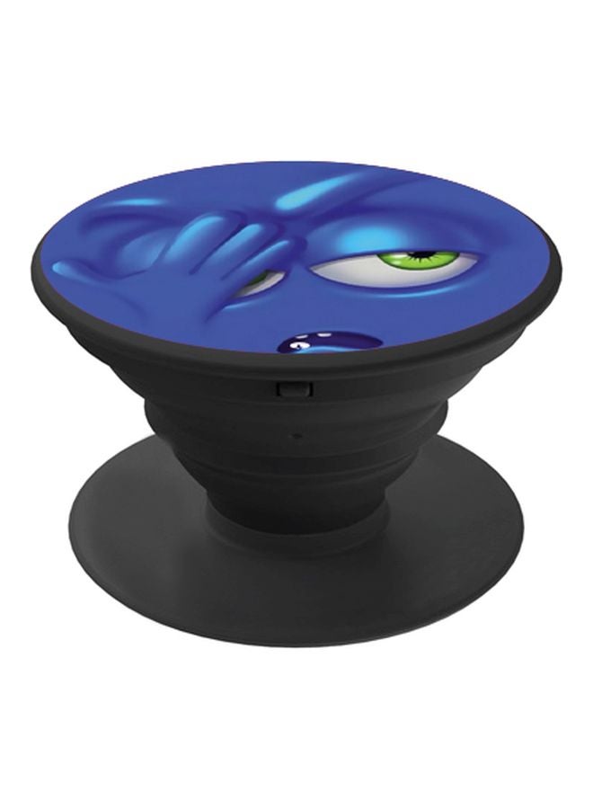 BP Cartoon Printed Pop Socket Phone Holder Blue/White/Black - Image 1